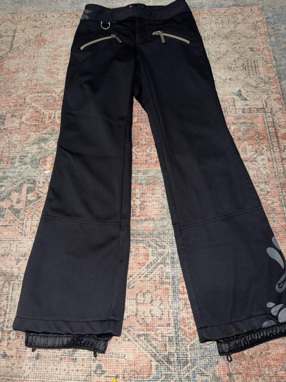 Athleta Ski Snow Pants Black Winter Outdoor Insulted Snowboarding Womens SZ 0
